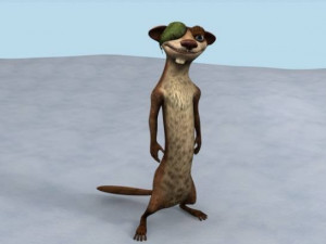 ice age model scart and buck 3D Model