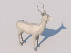 model deer and wolf Modello 3D