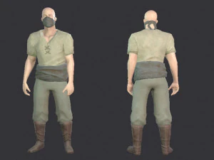 基本的なバンディットモデル 3Dモデル