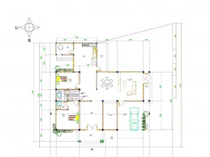 denah rumah minimalis 2 lantai 3D Model
