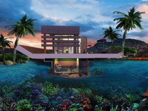 floating homes interior and exsterior 3D Model