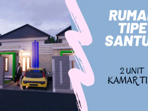 rumah minimalis tipe 45 3D Model