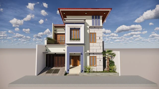 denah rumah minimalis 2 lantai-minimalist house 2 floor 3 unit room 3D Model .c4d .max .obj .3ds .fbx .stl .blend 