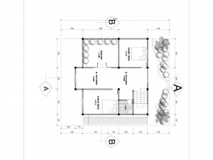 denah rumah minimalis 2 lantai-minimalist house 2 floor 3 unit room 3D Model