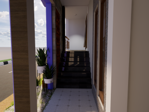 house design split level 900 x 1000 m 3Dモデル