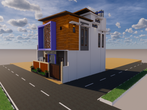 house design split level 900 x 1000 m 3Dモデル