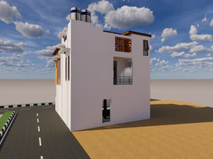 house design split level 900 x 1000 m 3D Model