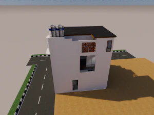 house design split level 900 x 1000 m 3D Model