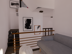 house design split level 900 x 1000 m 3Dモデル