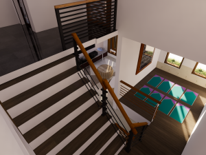 house design split level 900 x 1000 m 3Dモデル
