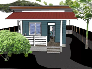 low budget design - tiny house design - 1 bedroom 3D Print Model