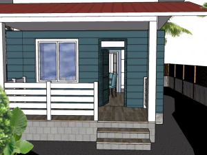 low budget design - tiny house design - 1 bedroom 3D Print Model