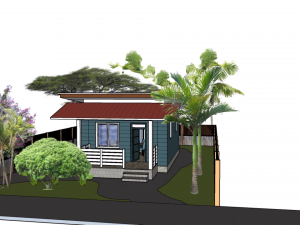 low budget design - tiny house design - 1 bedroom Modèles 3D en vedette