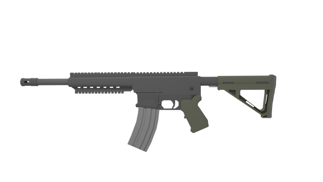 m4a1 Modèle 3D .c4d .max .obj .3ds .fbx .stl .blend 
