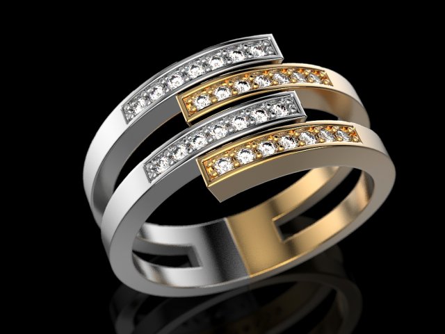 2 metal ring 2 Modelo de Impressão 3D .c4d .max .obj .3ds .fbx .stl .blend 