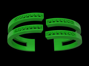 2 metal ring 2 Modelo de Impressão 3D