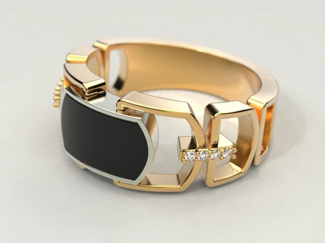 2 metal ring 3 3D Print Model .c4d .max .obj .3ds .fbx .stl .blend 