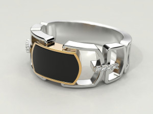 2 metal ring 3 3D Baskı Modeli