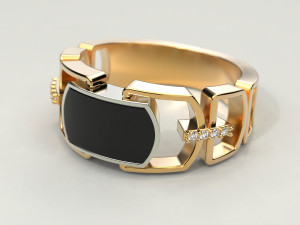 2 metal ring 3 3D Baskı Modeli