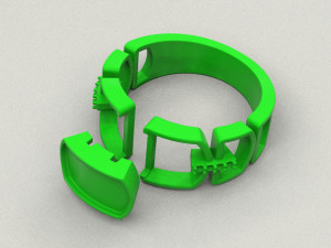 2 metal ring 3 3D Baskı Modeli