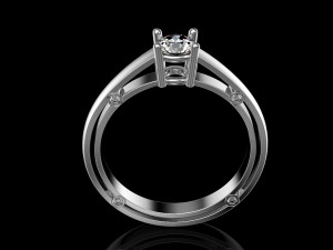 7 engagement ring 3D Print Model