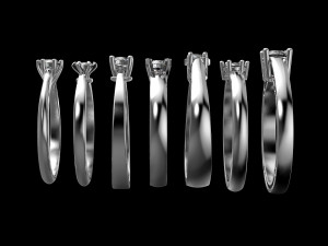7 engagement ring 3D Print Model