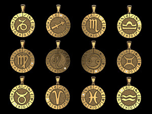12 zodiac signs horoscope charm pendant Modelo de impresión 3D