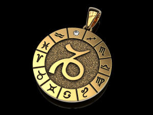 12 zodiac signs horoscope charm pendant Modelo de impresión 3D