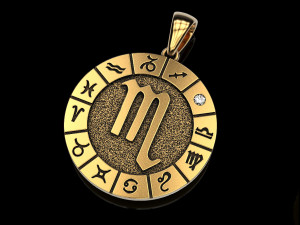 12 zodiac signs horoscope charm pendant Modelo de impresión 3D