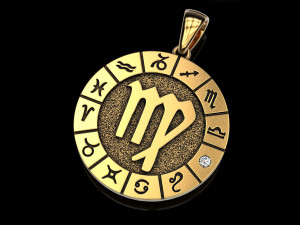 12 zodiac signs horoscope charm pendant Modelo de impresión 3D