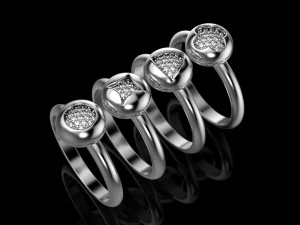 очаровательные кольца 3D Принт Модель