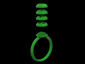 очаровательные кольца 3D Принт Модель