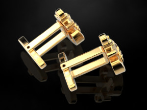 Cufflinks Anchor 3Dプリントモデル
