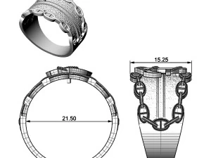 anchor ring 3D Print Model