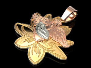 angel and child pendant 3D Print Model