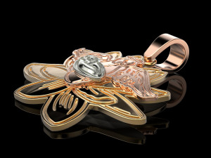 angel and child pendant Modelo de Impressão 3D