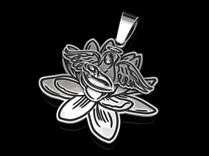 angel and child pendant Modelo de Impressão 3D