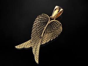angel wings pendant 3D Print Model