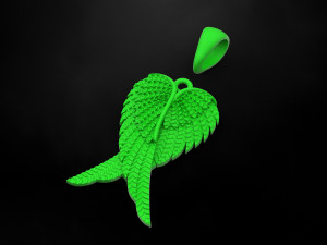 angel wings pendant 3D Принт Модель