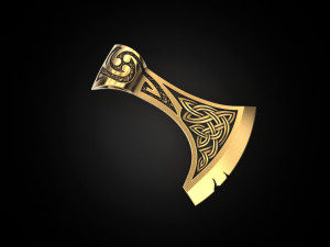 pendant axe 3D 프린트 모델