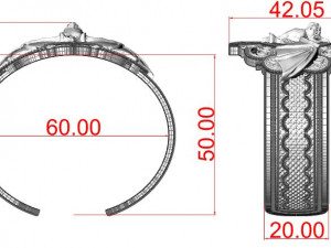 bat bracelet Model Cetak 3D
