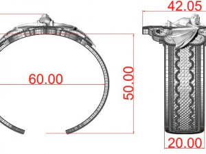 bat bracelet 3D Print Model