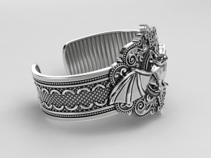 bat bracelet Model Cetak 3D