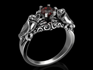 bat engagement ring 3D Print Model