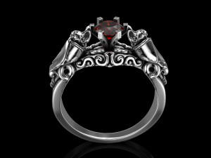 bat engagement ring 3D Print Model