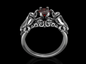 обручальное кольцо летучая мышь 3D Принт Модель