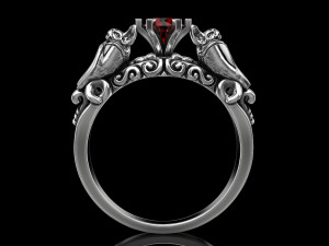 bat engagement ring 3D Print Model