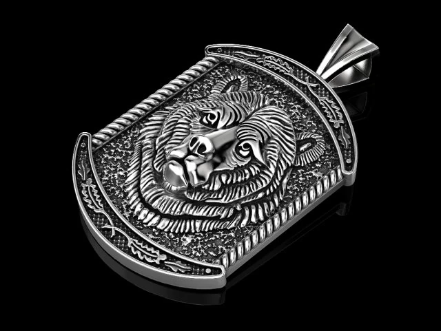 bear pendant 3D Print Model .c4d .max .obj .3ds .fbx .stl .blend 