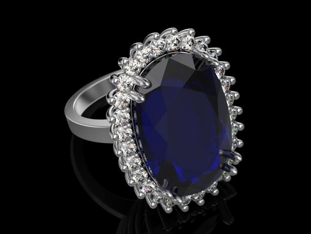 Big sapphire ring sale