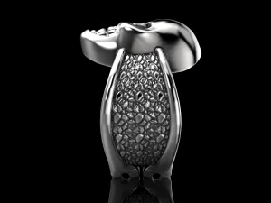 biker ring with a skull 3D Print Model